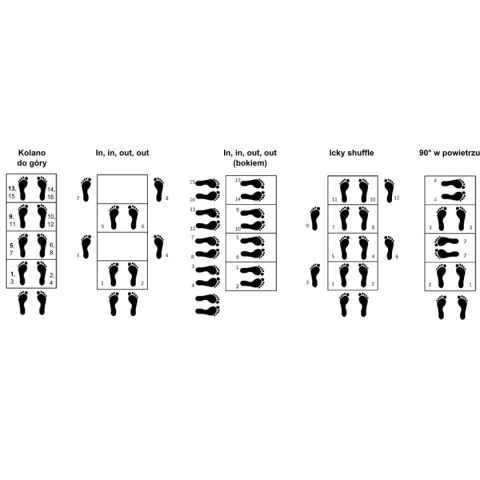 Drabinka koordynacyjna regulowana do treningu SMJ 5 m 12 szczebli