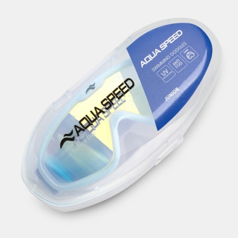 Gogle okulary pływackie dla dzieci Aqua Speed Tivano FS Jr Mirror kol. 09 – Fioletowe z Lustrzanką