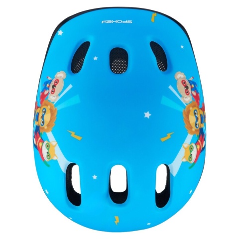 Kask Dziecięcy Rowerowy Spokey Fun niebieski 52-56 cm