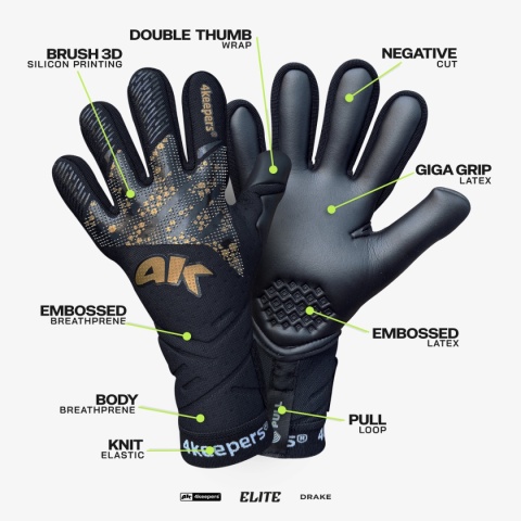 Rękawice Bramkarskie 4keepers Elite Drake NC Junior