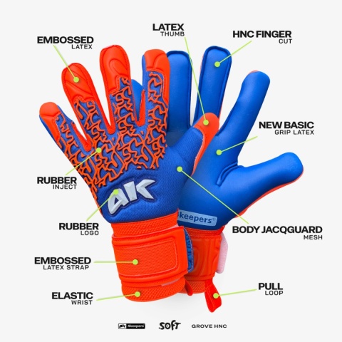 Rękawice Bramkarskie 4keepers Soft Grove HNC Junior