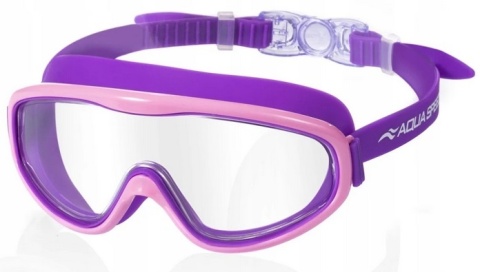 Gogle okulary pływackie dla dzieci Aqua Speed Tivano Jr kol.09 - fioletowe - bezbarwne szkła
