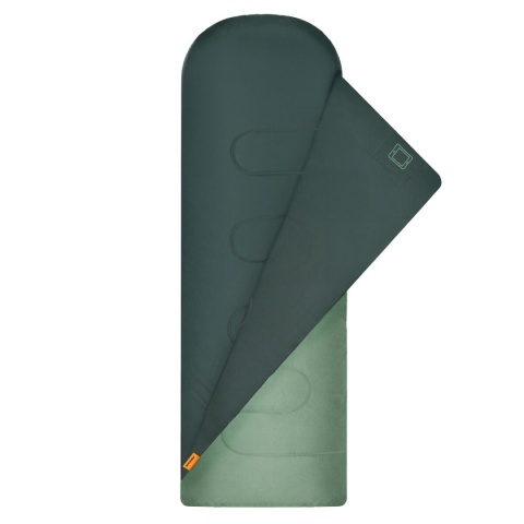 Śpiwór wiosenno-letni typu koperta Spokey COZY PLUS 210 x 75 cm zielony