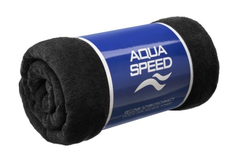 Szybkoschnący ręcznik z mikrofibry Aqua Speed DRY SOFT 400 G. 50x100 kol. 07 czarny