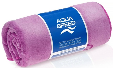 Szybkoschnący ręcznik z mikrofibry Aqua Speed DRY SOFT 400 G. 70x140 kol. 09 fioletowy