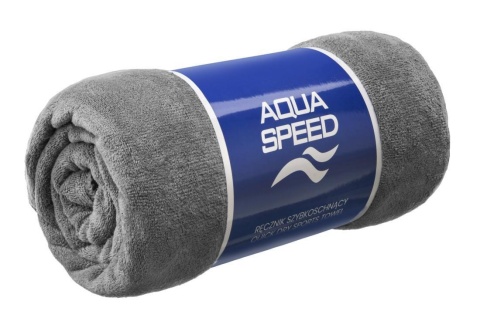 Szybkoschnący ręcznik z mikrofibry Aqua Speed DRY SOFT 400 G. 70x140 kol. 03 szary