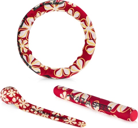 Zestaw zabawek do wyławiania z wody zatopki DIVE TOYS SET kol. 31 czerwony