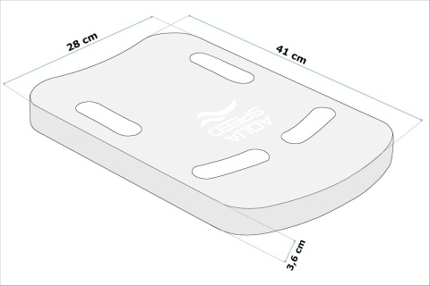 Deska do pływania Aqua Speed Verso 41 cm - niebieska