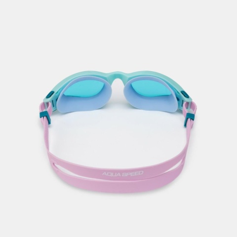 Okulary pływackie Aqua Speed Aurora Nano Anti-Fog kol. 63- turkusowo-różowe -błękitne szkła