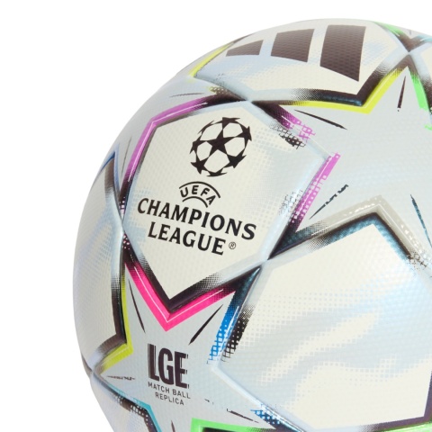 Piłka nożna adidas UCL League 26/27 League Stage Box KE9771 biało-niebiesko-różowo-zielona