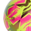 Piłka nożna adidas UCL Club 26/27 League Stage KE9760 różowo-żółta