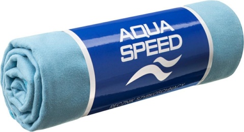 Szybkoschnący ręcznik z mikrofibry Aqua Speed Dry Flat 200g. 50x100 cm 02 - niebieski
