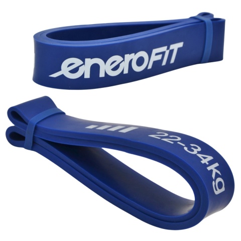 Taśma guma do ćwiczeń fitness crossfit mini band Enro Fit 22-34 kg niebieska