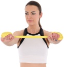 Taśma treningowa guma do ćwiczeń pilates Enero Fit 200x15 cm 0,25 mm 5-8 kg żółta