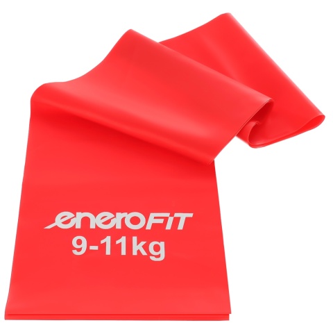 Taśma treningowa guma do ćwiczeń pilates Enero Fit Taśma treningowa do ćwiczeń pilates 200x15 cm 0,30 mm 9-11 kg czerwona