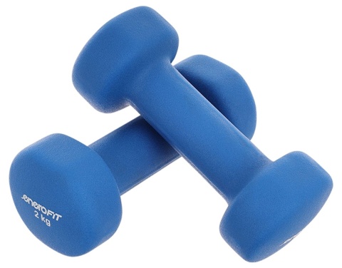 Zestaw Hantli Neoprenowych 2x2 Kg ENERO FIT granatowy