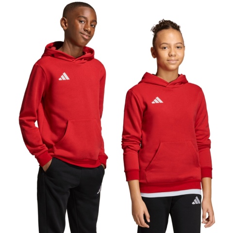 Bluza dla dzieci adidas Entrada 26 Hoody JZ6568 czerwona