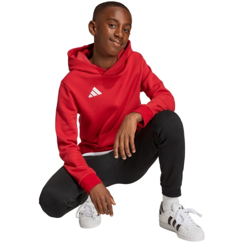 Bluza dla dzieci adidas Entrada 26 Hoody JZ6568 czerwona