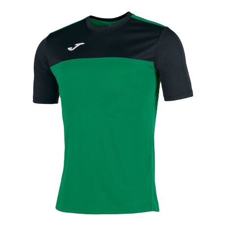 Koszulka sportowa dziecięca Joma Camiseta Winner 100946.401 zielono-czarna