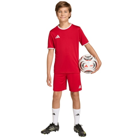 Spodenki dla dzieci adidas Entrada 26 JZ6528 czerwone