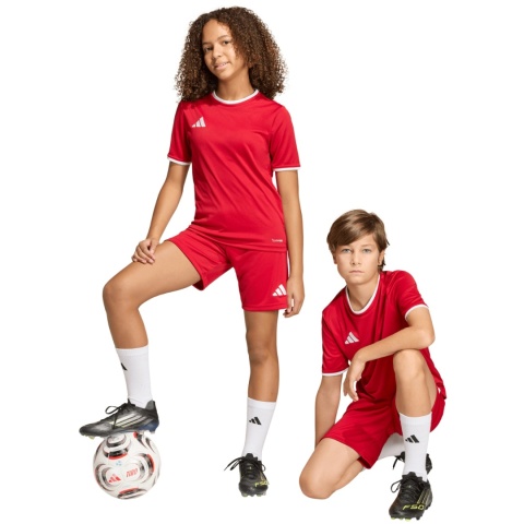 Spodenki dla dzieci adidas Entrada 26 JZ6528 czerwone